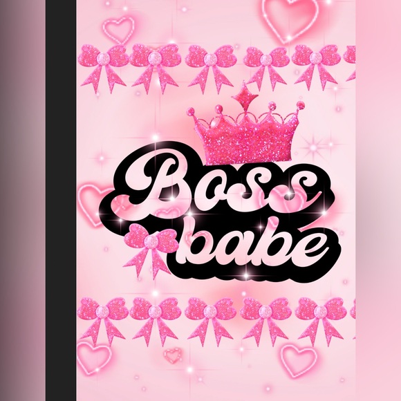 Customized Boss Babe Notebook with pen set. Collab  with @custmmaildesigns - Picture 2 of 4